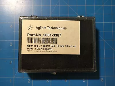 Agilent 5061-3387 Open Top UV Quartz Cell 10mm 3.0mL – New • $70