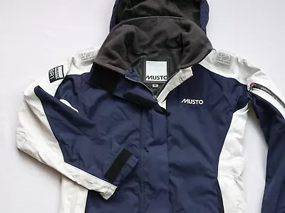 Musto BR1 Sailing Inshore Jacket Womens  Waterproof Top Size 8 S Small Navy Blue • £13.99