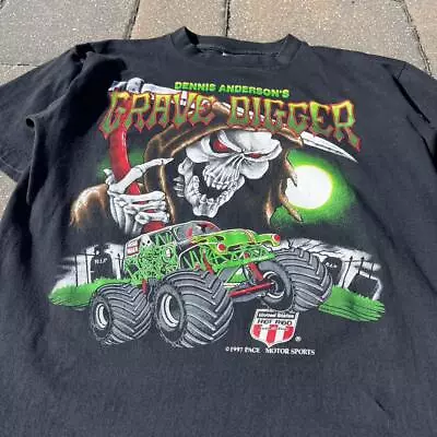 1997 Dennis Anderson Grave Digger Hot Rod Monster Jam Graphic T Shirt NH9588 • $27.99