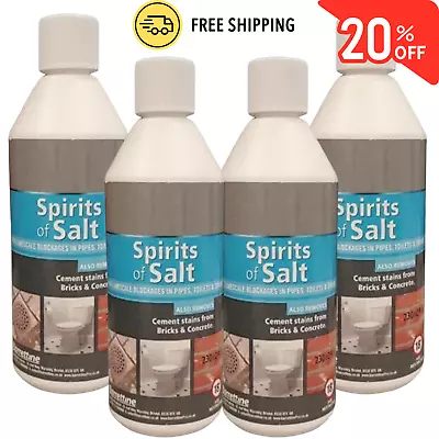 New Spirits Of Salt Unblocks Pipes Toilets & Drains - 500 Ml  Limescale Remover • £7.75