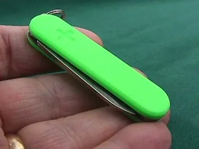 Victorinox Swiss Army Lime Green  Classic Folding Pocket Knife • $5.75