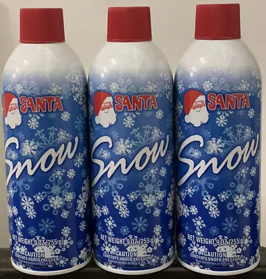 $29.99 • Buy 3 9-ounce Cans- Santa Snow Spray Winter Window / Tree / Holiday Decoration Spray