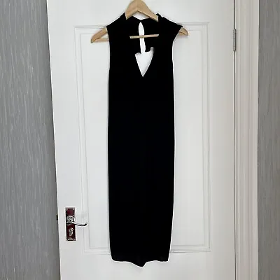 Roland Mouret Black Asymmetrical Body Con Dress Size 10 • $400