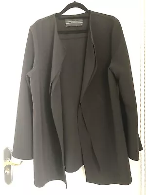 Decjuba Black Jacket S14 Waterfall Lapels Long Bell Sleeves • $20