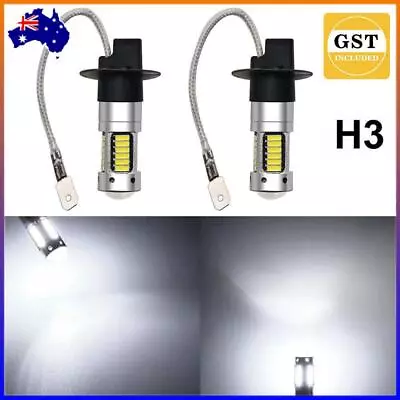 2x H3 LED HEADLIGHT FOG DRIVING LIGHT BULBS CAR LAMP GLOBES 6500K Cold White • $11.38