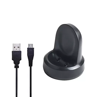 5V Wireless Charger Charging Dock Holder For Galaxy Smart Watch Gear S2 S3 R800 • £7.55