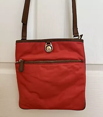 Michael Kors Nylon Kelsey Large Crossbody Bag RED • $27.20