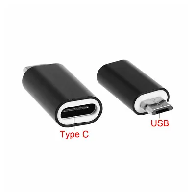 2PC Mini USB 3.1 Type-C Female To Micro USB Male Connector USB Type-C Adapter • $3.14