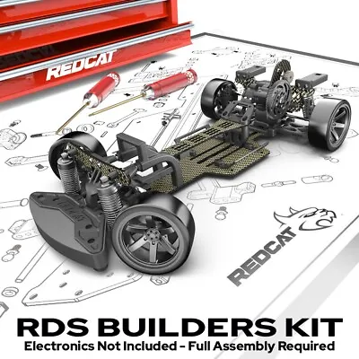 Redcat Racing RDS 1/10 Builders Kit Drift Car Carbon Fiber Chassis RER16205 • $358.36