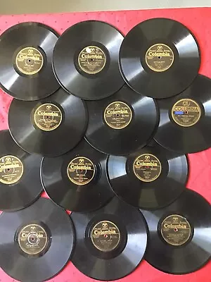 $32.88 • Buy Columbia Black Label 78rpm 10” Records Lot Of 12 In Original Sleeves