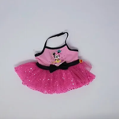Minnie Mouse Dress Build A Bear Workshop Outfit Pink Black Dance Tutu Dress • $11.99