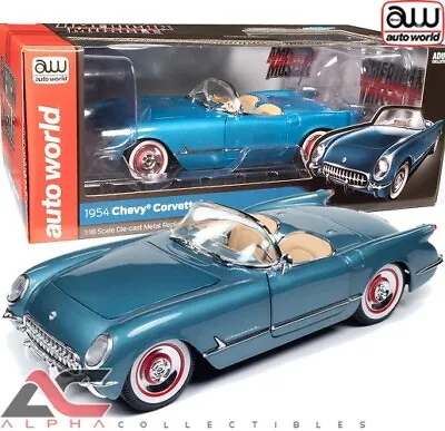 Autoworld Amm1341 1:18 1954 Chevrolet Corvette (pennant Blue) • $99.99