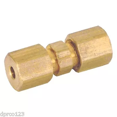 1/4 Od Compression Union (lead Free)coupling Brass Compression Fitting  Low S/h  • $2.39