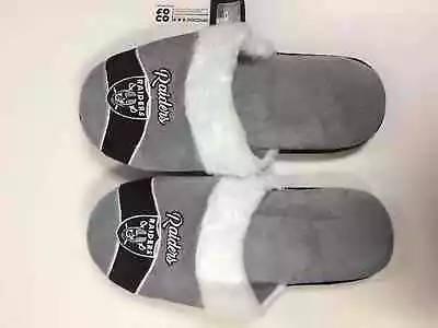 Oakland Raiders Womens Stripe Logo Slippers • $21.24