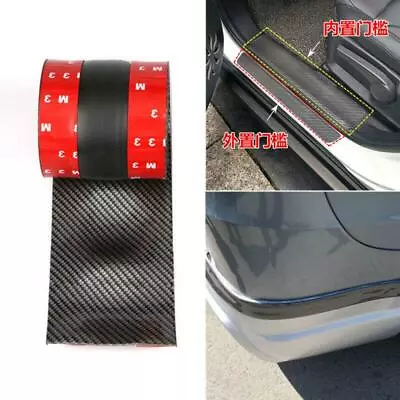 Universal 78 X4 Inch Car Door Sill Strip Cover Threshold Bumper Fender Protector • $47.49