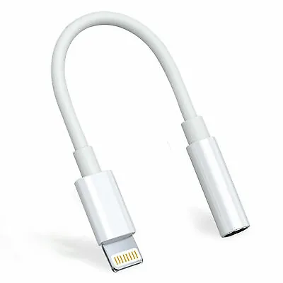 Adapter For IPhone To 3.5mm Jack Connector Cable Headphone Aux All IOS Devices • £3.99