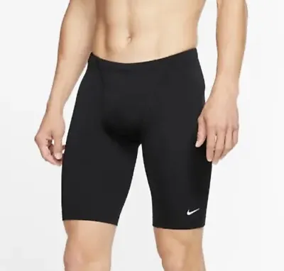 Men's Nike Hydrastrong Swim Jammer Size 24 Black NWT Free Shipping • $15.95