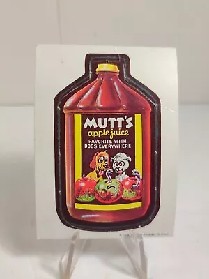 1967 VINTAGE WACKY PACKAGES DIE-CUT #40 Of 44 MUTT'S APPLE JUICE • $6.39