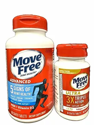 Move Free Advanced 80 Tablets & Ultra 30 Coated Tablets Exp 2026 • $57.98