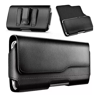 For Huawei P40 P40 Pro+ Genuine Leather Workman Belt Clip Loop Case Cover Pouch • $25