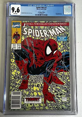 Spider-Man #1 CGC 9.6 Marvel 1990 Poly-bagged Edition • $69