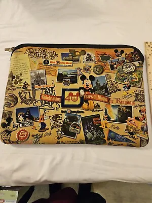 Disney World 40th Anniversary Magic Kingdom Laptop Case Sleeve Reversible 15X11 • $25