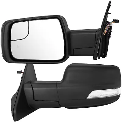 Pair Tow Mirrors For 2019-2022 Dodge Ram 1500 Power Heated LED Signal Sensor • $199.75