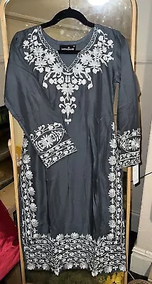 NEW  Indian-Pakistani SalwarKameez ReadyMade 3Piece Embroidery Suit (S) • £23.50