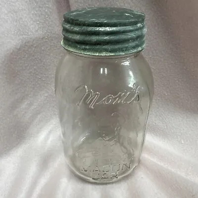 Vtg Square 6/11/76 *mom Mason Jar* 24 Oz. Columbus Home Products Ohio W/zinc Lid • $15