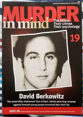 £4.98 • Buy Murder In Mind 19 Magazine David Berkowitz Son Of Sam Serial Killer True Crime