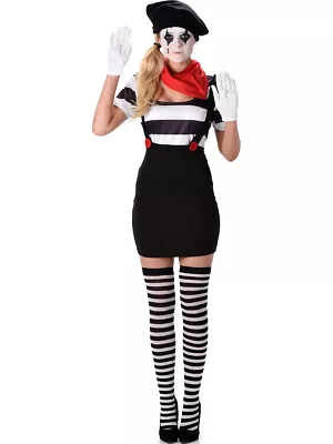 Mime Girl Women's Costume • $37.37