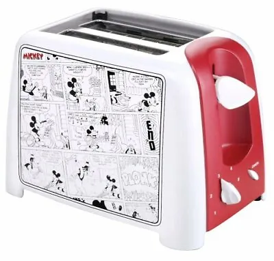 VillaWare V55203 Mickey's Funnies Toaster Red/White • $155.99