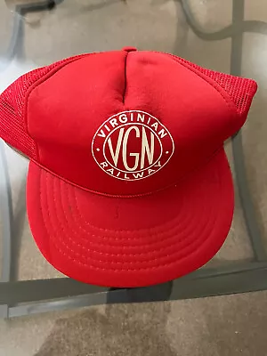 Vintage Trucker Snapback Virginian Railway Hat • $15