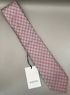 Gucci Interlocking GG Tie Fedra Men’s Neck Tie Authentic • $175