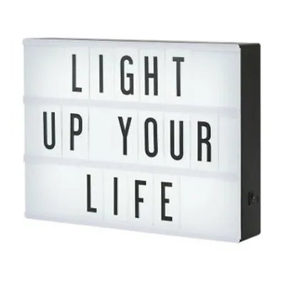 £4.99 • Buy A4 Light Up Letter Box Cinematic Led Sign Wedding Number Plaque Emoji Decoration