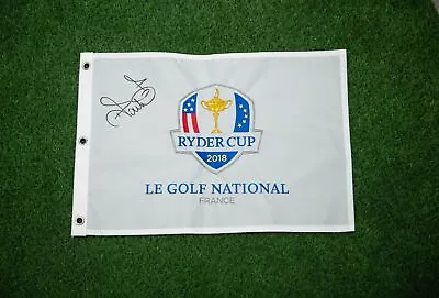 Ian Poulter SIGNED Ryder Cup PIN FLAG 2018 With Exact PROOF AFTAL COA • $242.45