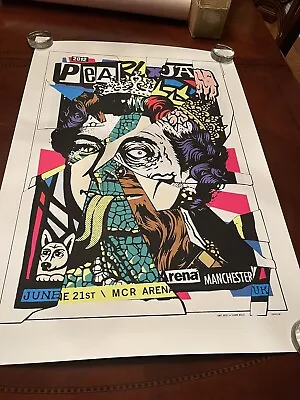 Pearl Jam June 2012 Manchester UK Poster 23x33 Ames Bros • $93.44