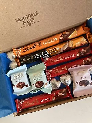 LINDT Lindor Chocolate Wafers & Hearts Hamper Gift Box Lindt Letterbox Present • £13.95
