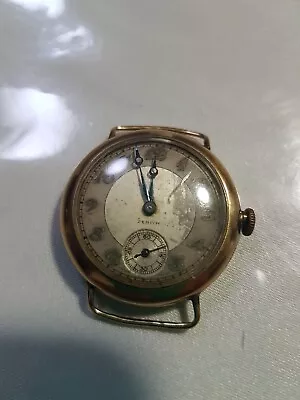 A 9 Ct Gold Zenith Watch  • $300