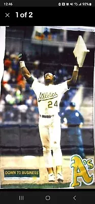 2009 Rickey Henderson 3×5 SGA BANNER Oakland Athletics NIP 939 3 × 5 A's Banner  • $39.99