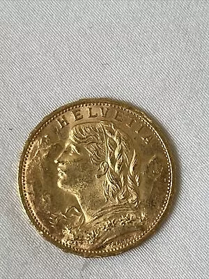 $530 • Buy Swiss 1930b Nice Lustrous Bu Gem Early Date Scarce Gold 20 Franc B03