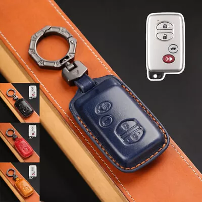 Genuine Leather Car Key Fob Case Cover Bag For Toyota Camry Avalon Venza Virgin • $29.50