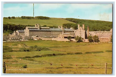 C1950's Dartmoor Prison Princetown England Salmon Cameracolour Postcard • £14.44