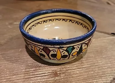 Multicolored Moroccan Pottery Miniature Bowl • $9.99