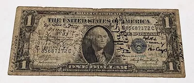 $1 1935-A Silver Certificate WW2 Autographs Signed USMC Rare Full • $69.99