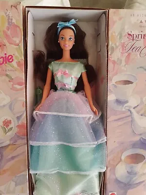 1997 Avon Spring Tea Party Barbie NRFB 3rd In Series Special Edition 18658 • $15.25