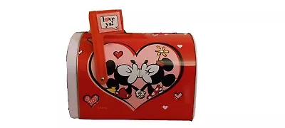 Mickey & Minnie Mouse Valentine’s Day Cards Collectible Tin Mailbox • $7.49