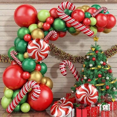 🎈Christmas Balloon Garland Arch KitXmas Party Decoration Ornaments/GreenRed.. • $12.99