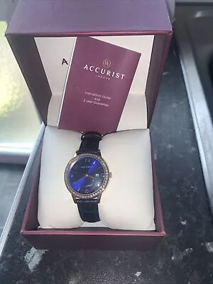 Accurist Ladies Leather Strap Watch  Brand New • £25