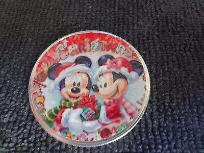 2023 Silver Eagle Colorized   Merry Christmas Mickey And Minnie Mouse   • $69.50